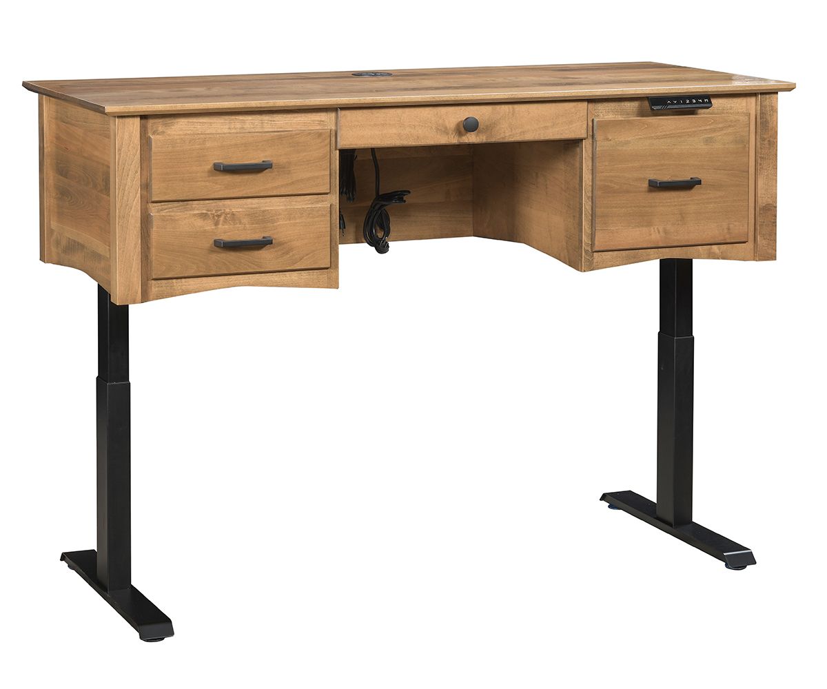Adjustable Height Standing Desk With Drawers