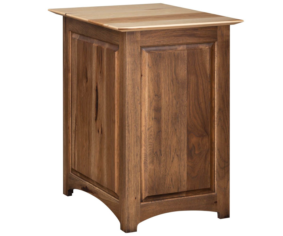 hand-rubbed finish hardwood Two-drawer Solid Wood Filing Cabinet, Two-drawer Solid Wood Filing Cabinet in a showroom vignette setting highlighting Two-drawer Solid Wood Filing Cabinet (thumbnail 2 of 4).