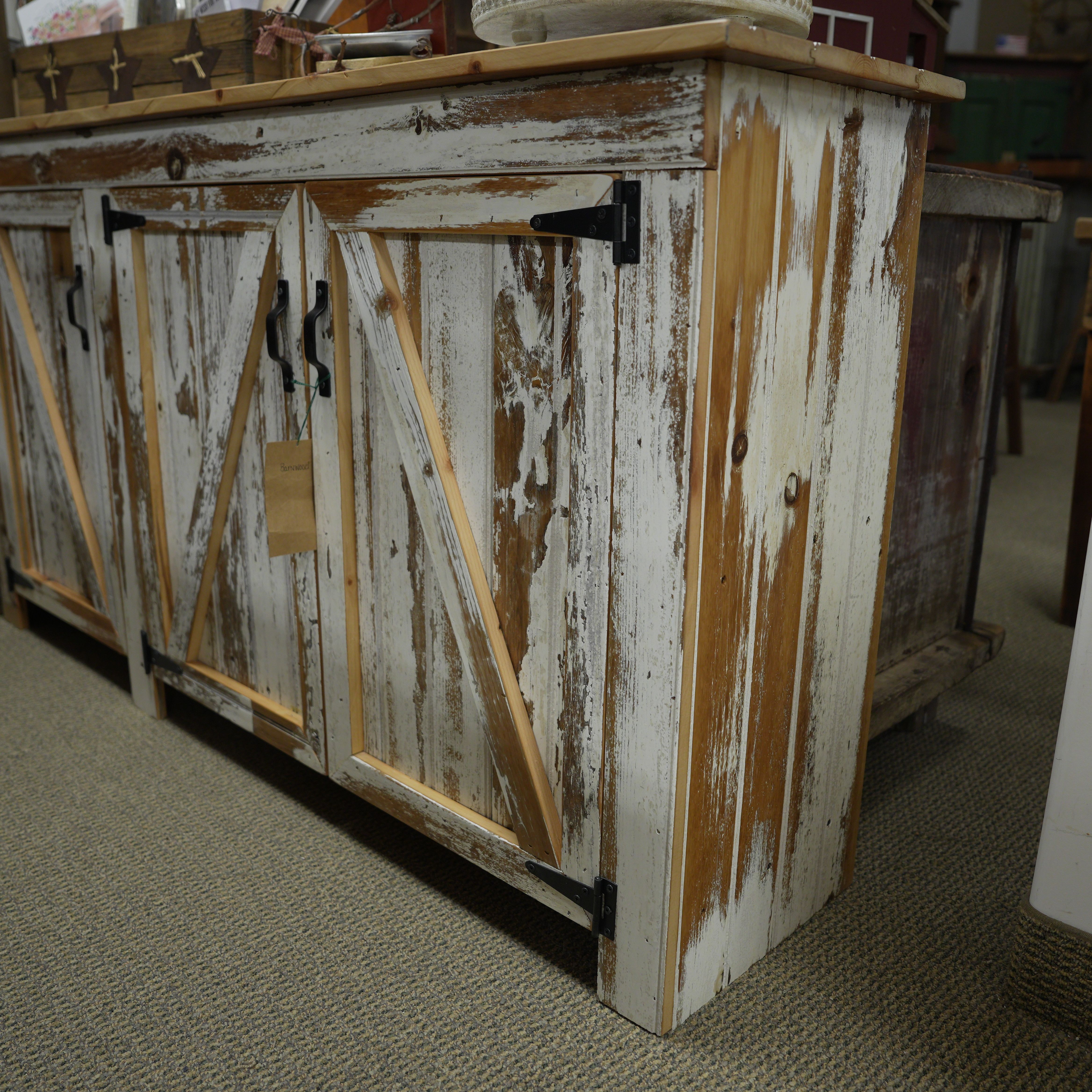 hand-rubbed finish hardwood Barnside Market Buffet, thumbnail 4 in a Dining setting (thumbnail 4 of 4).