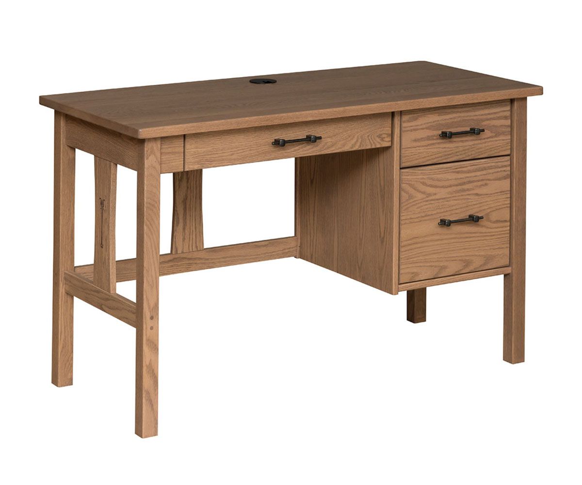 Signature Student Desk With Keyboard And File Drawers