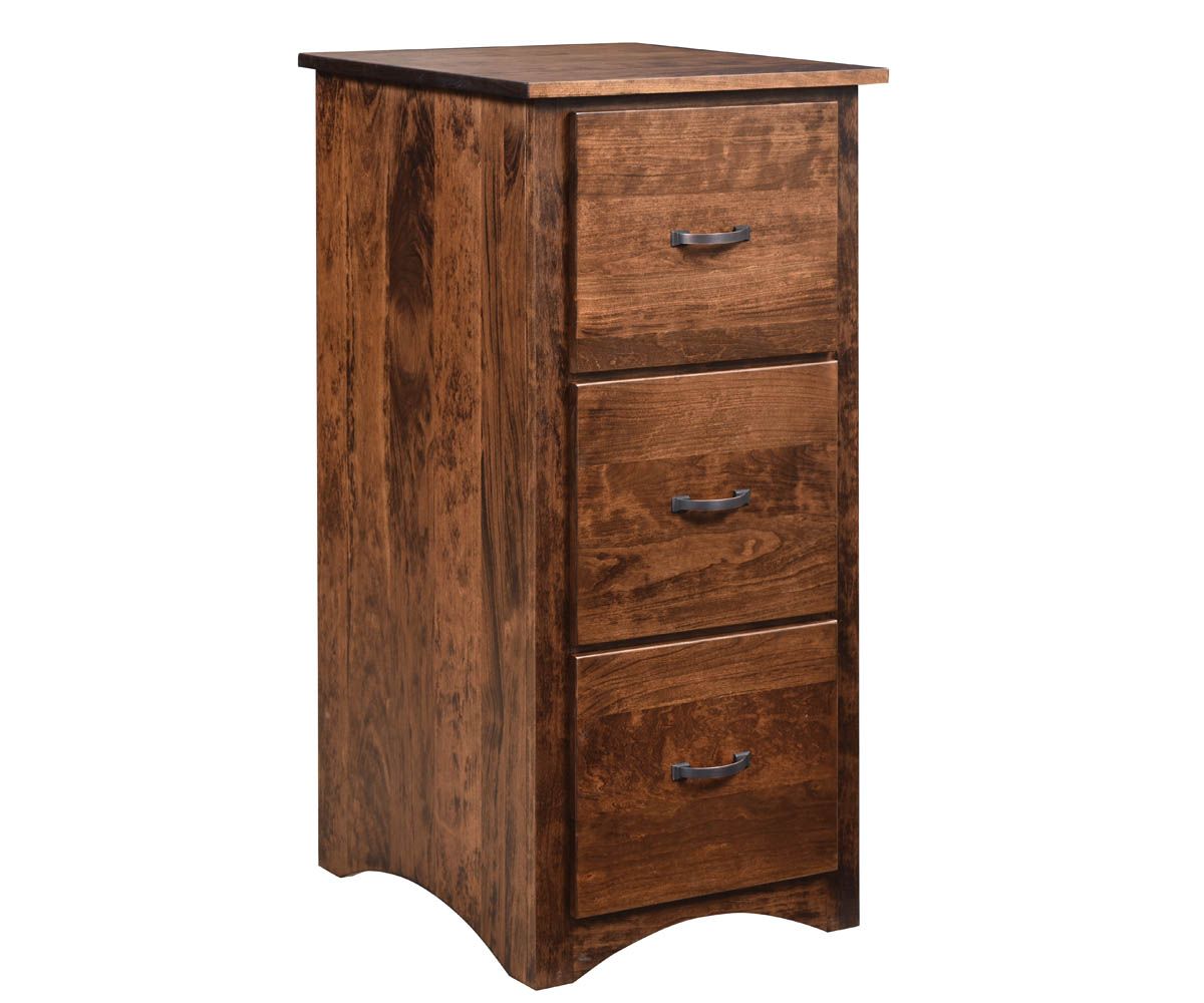 hand-rubbed finish hardwood Three-drawer Solid Wood Vertical File Cabinet Assortment, Three-drawer Solid Wood Vertical File Cabinet Assortment in a showroom vignette setting highlighting Three-drawer Solid Wood Vertical File Cabinet Assortment (thumbnail 2 of 8).