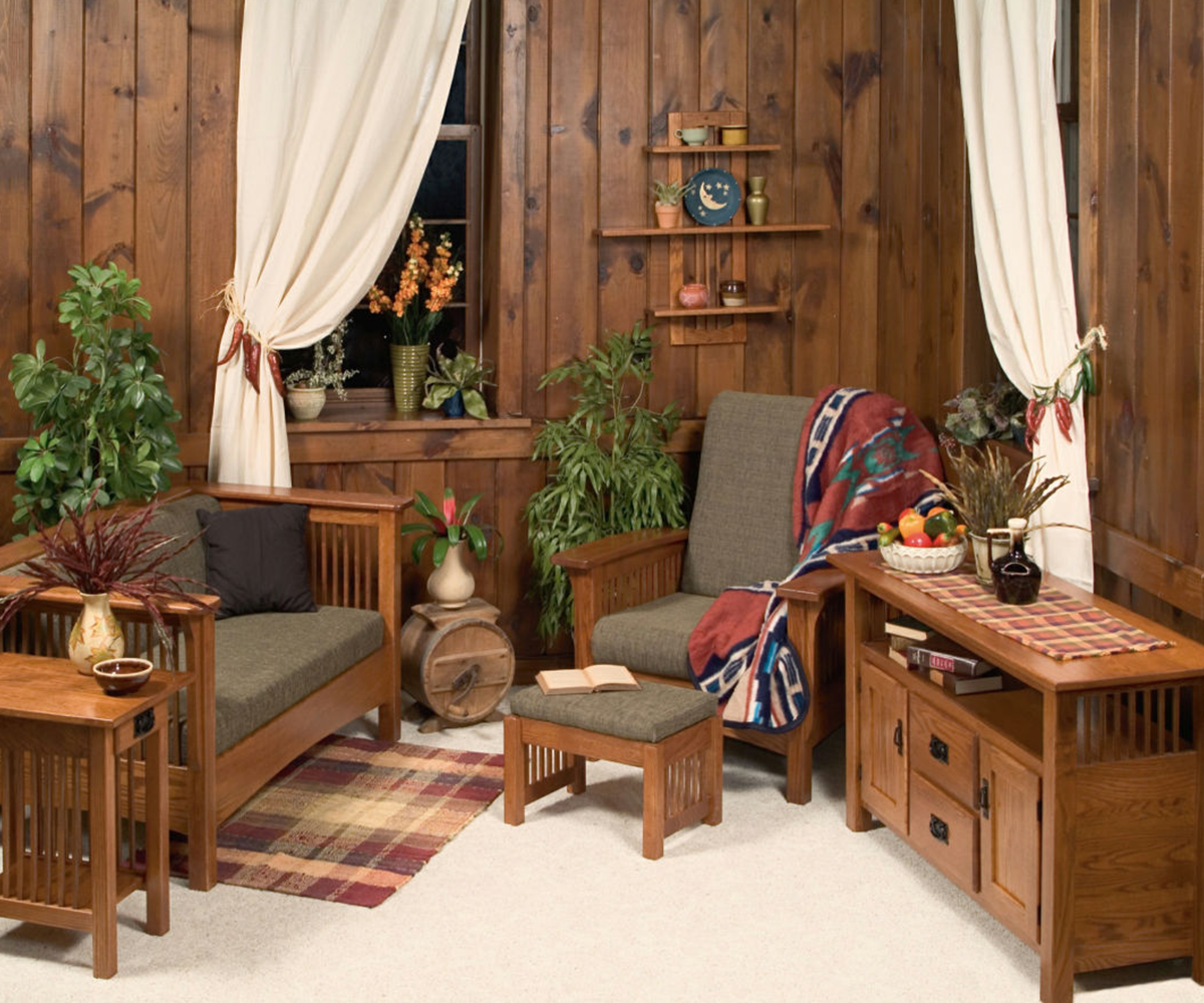 Mission Style Entertainment Center Cabinet