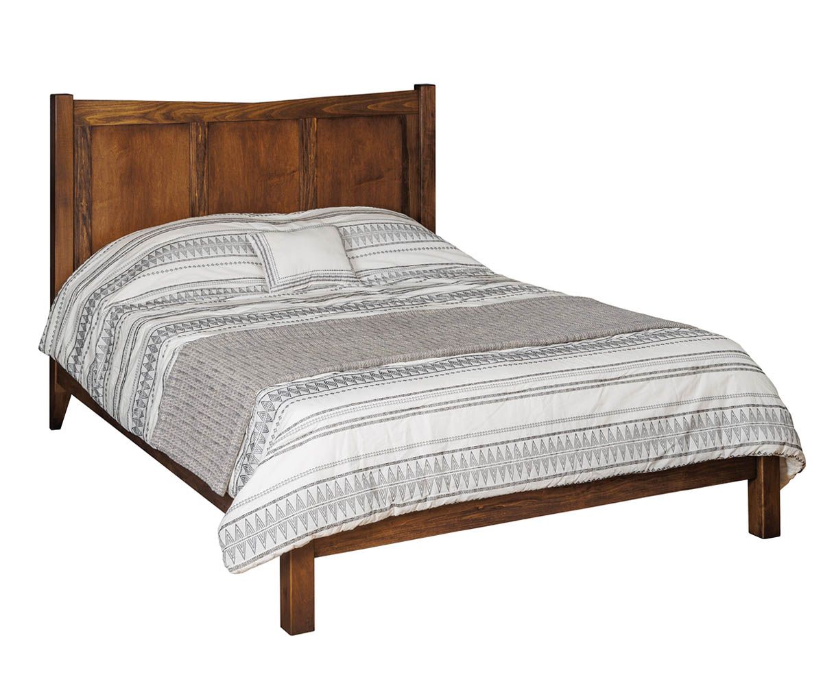 Simplicity Panel Bed With Arch Headboard