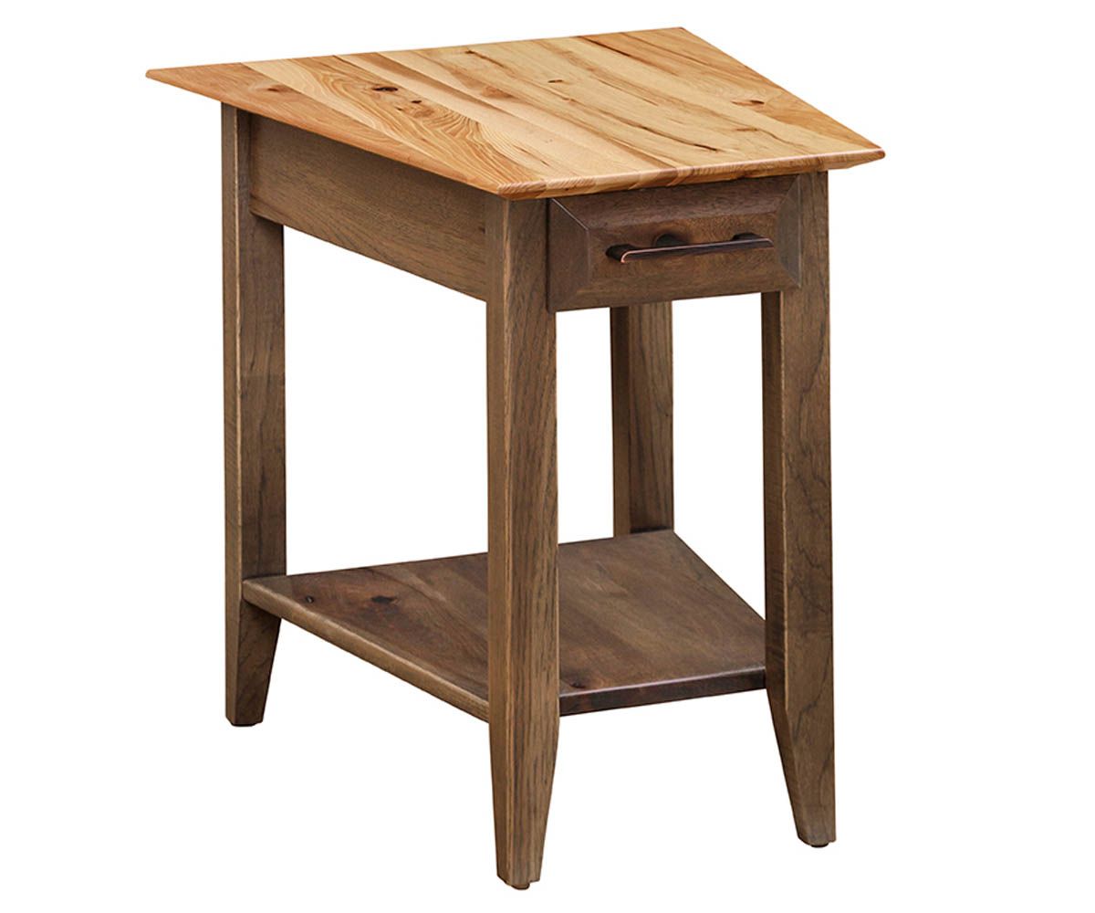 Simplicity Wedge End Table With Drawer