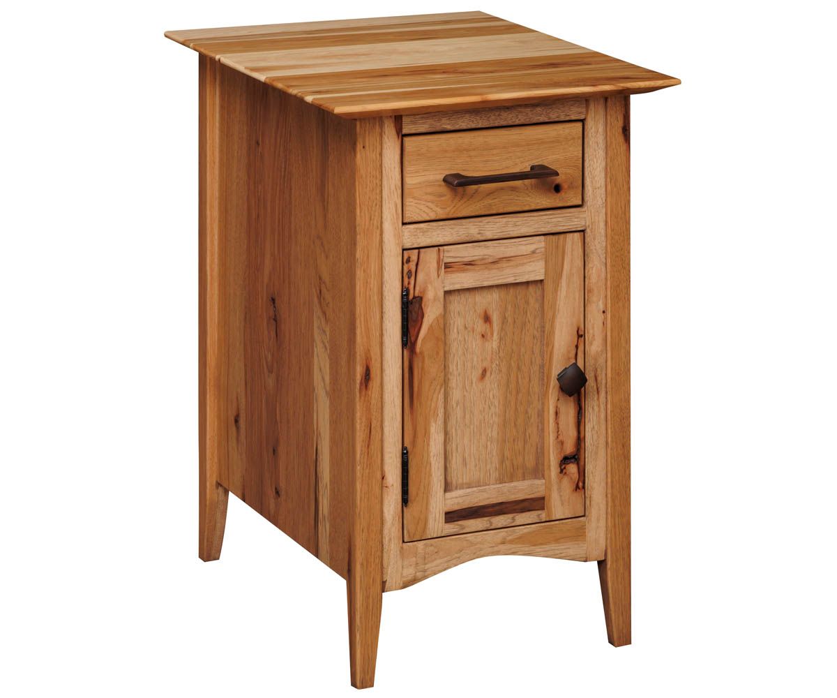 Mission Style 1-door Chairside Table With Drawer