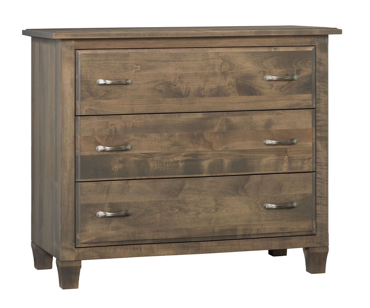 Three-drawer Hardwood Dresser