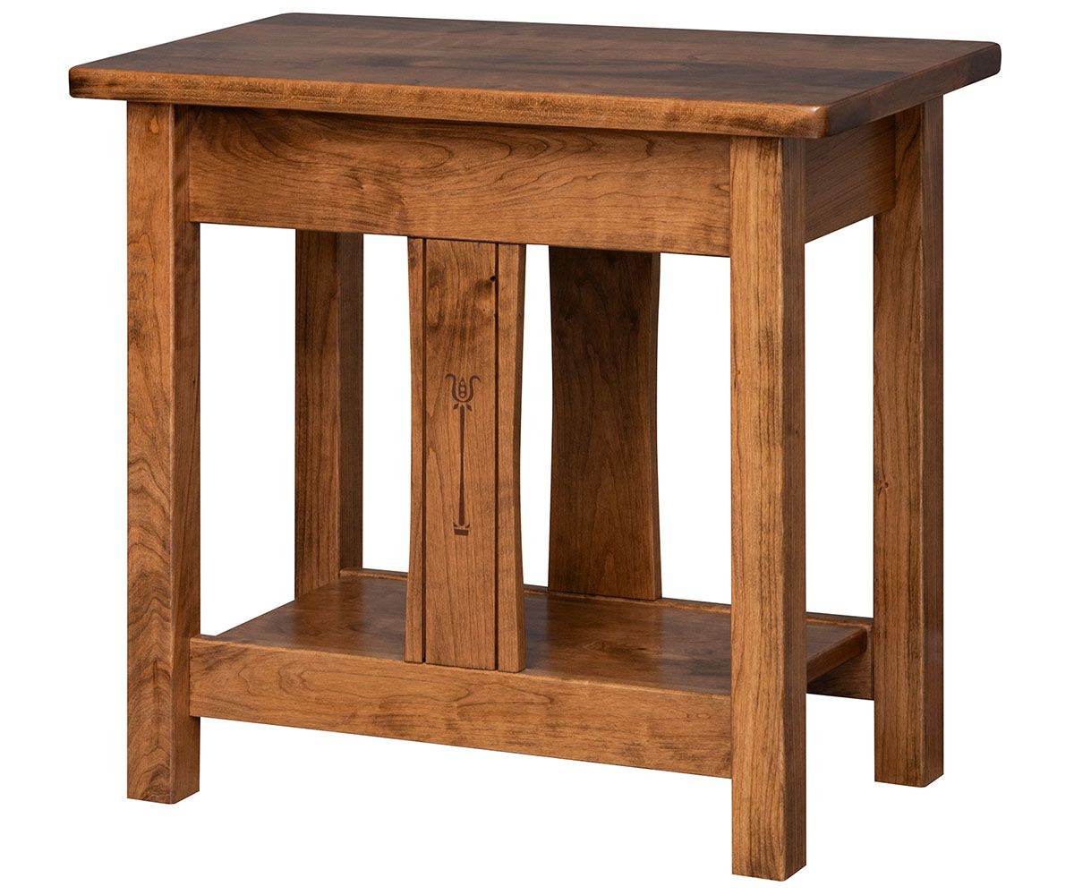 Signature Mission Style End Table With Shelf