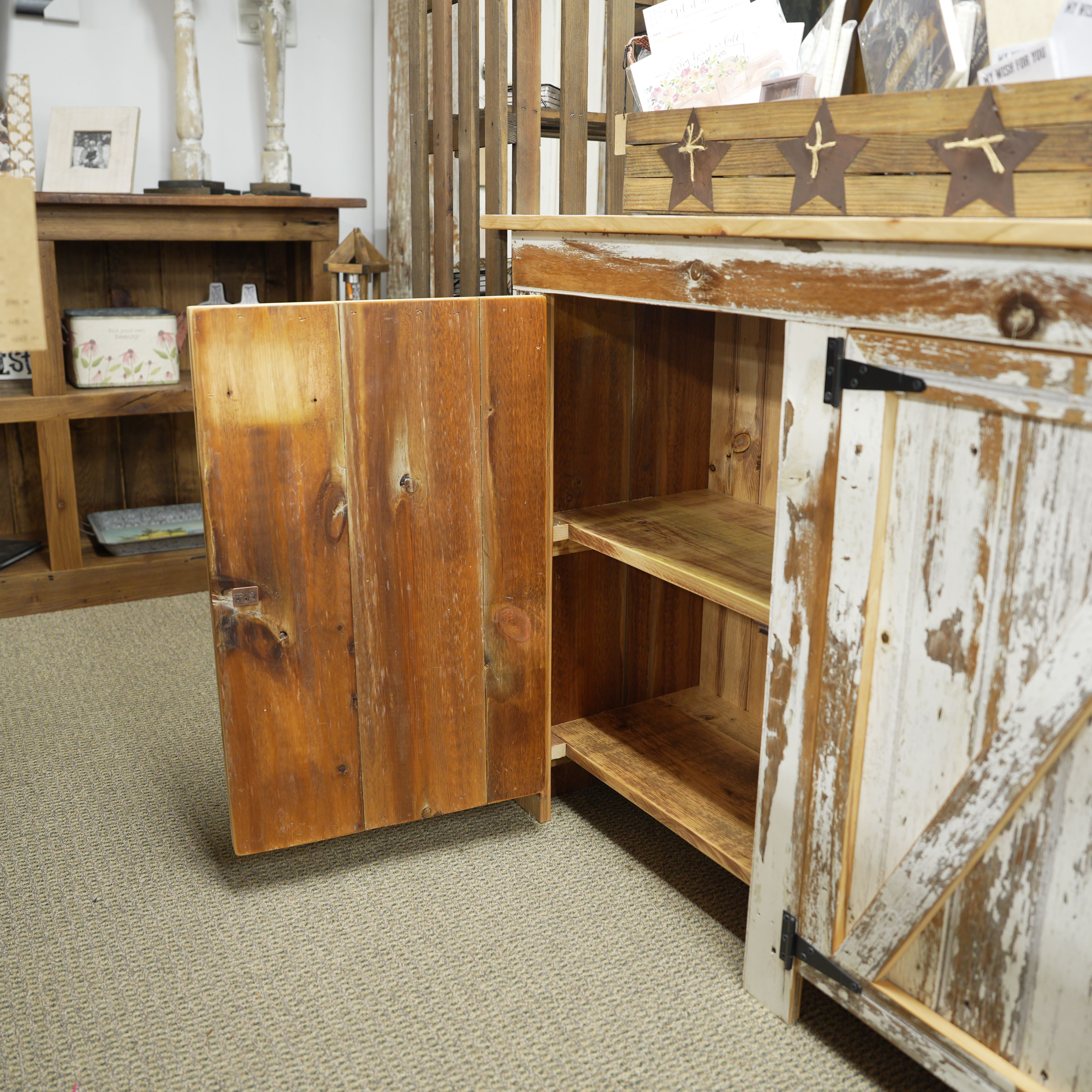 hand-rubbed finish hardwood Barnside Market Buffet, thumbnail 3 in a Dining setting (thumbnail 3 of 4).