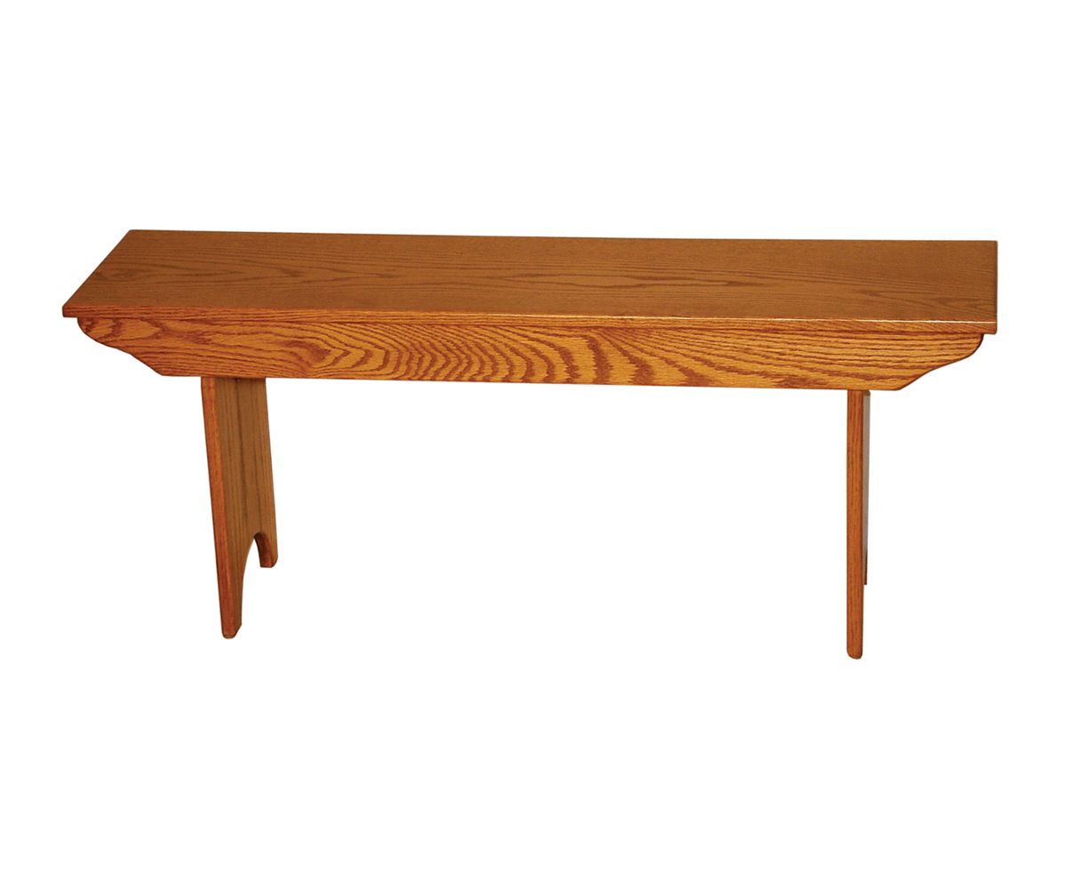 Classic Shaker-style Solid Wood Dining Bench With Decorative Apron