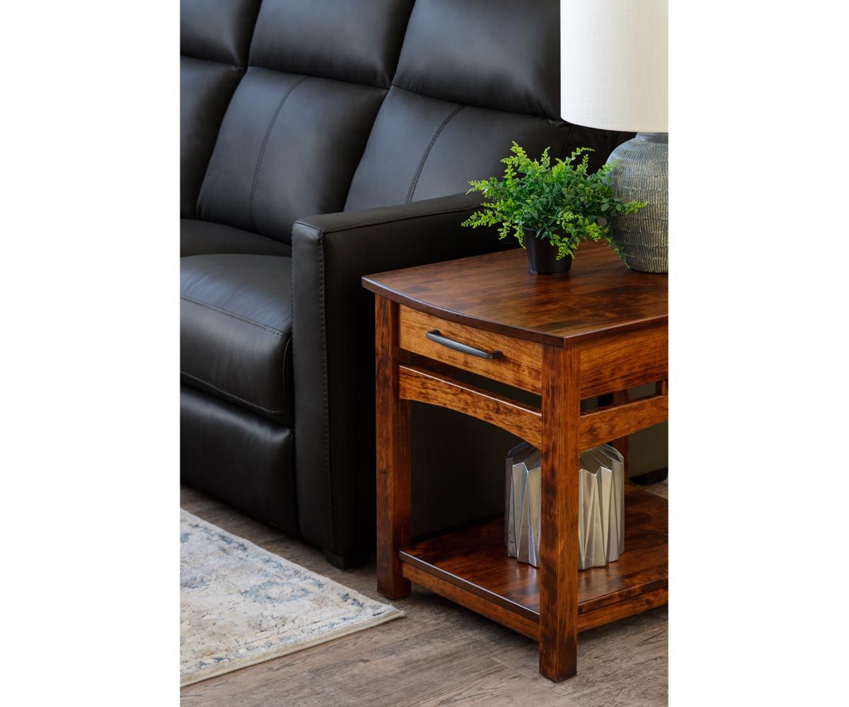 Homestead Mission Style End Table With Drawer