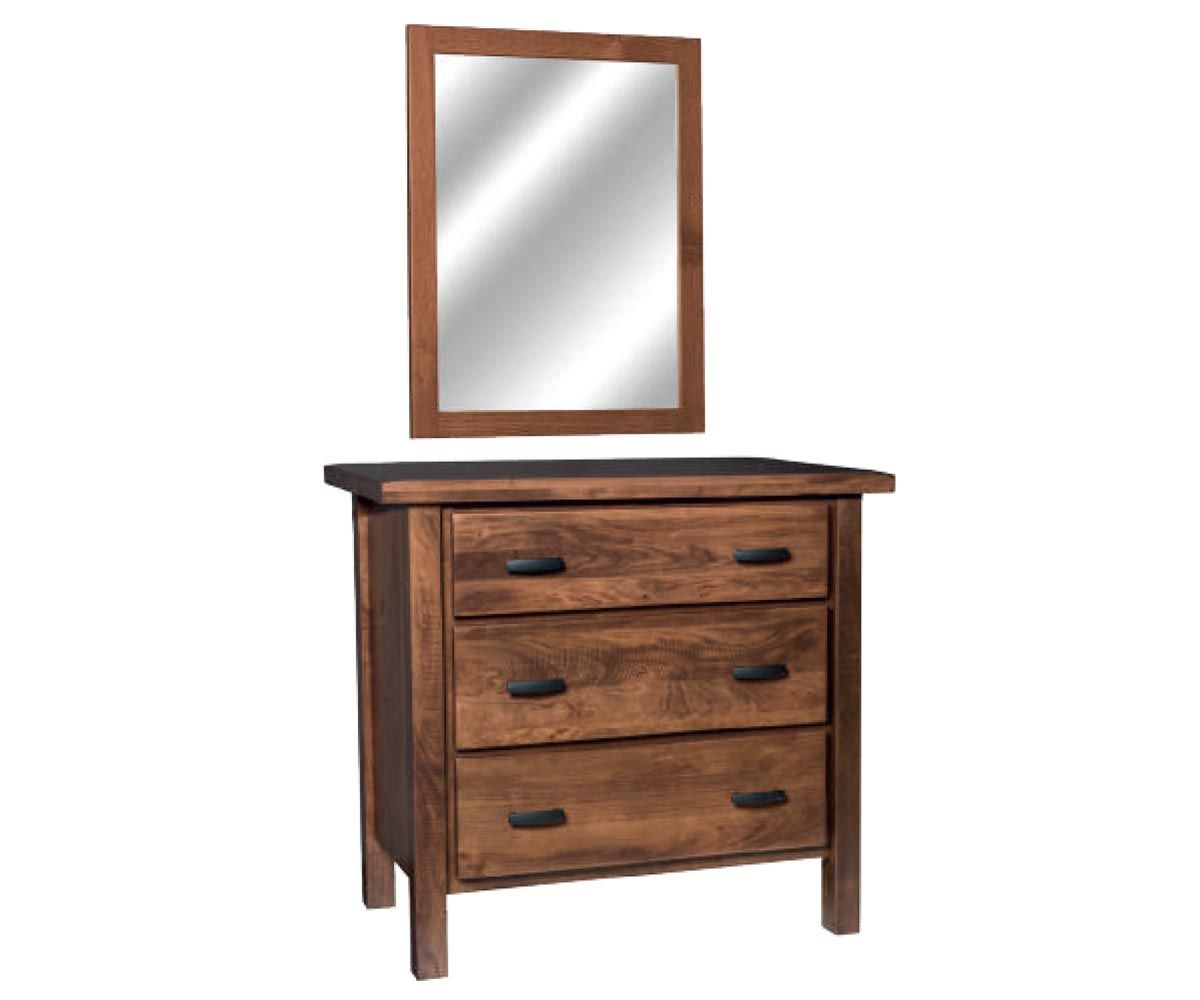 Medow Lane Three-drawer Dresser With Mirror
