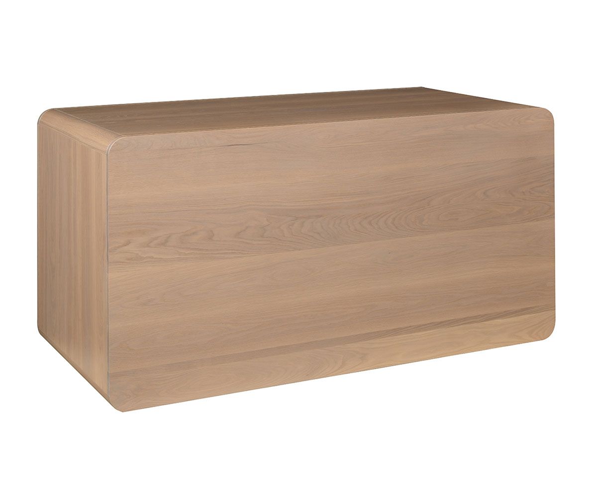 hand-rubbed finish hardwood Europa Rounded Corner Executive Desk With Hutch And File Storage, Europa Rounded Corner Executive Desk With Hutch And File Storage in a Europa vignette setting highlighting Europa Rounded Corner Executive Desk With Hutch And File Storage (thumbnail 6 of 7).