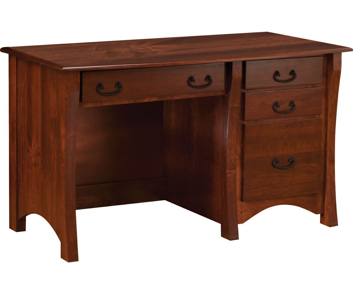 Shaker-style Writing Desk With Arched Base And Storage Drawers