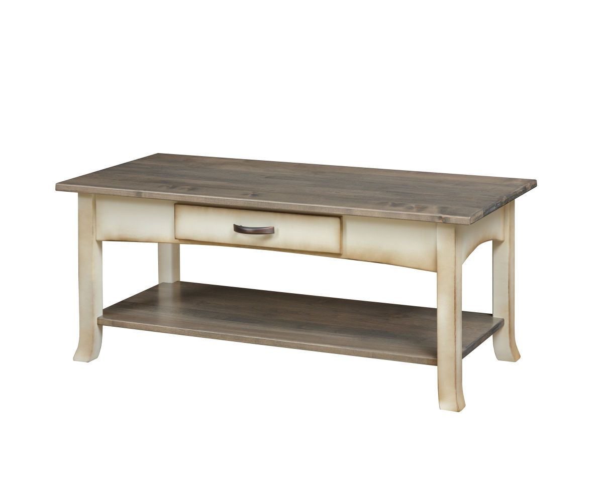 hand-rubbed finish hardwood Mission Style Hall Table With Drawer And Lower Shelf, Mission Style Hall Table With Drawer And Lower Shelf in a showroom vignette setting highlighting Mission Style Hall Table With Drawer And Lower Shelf (thumbnail 4 of 6).