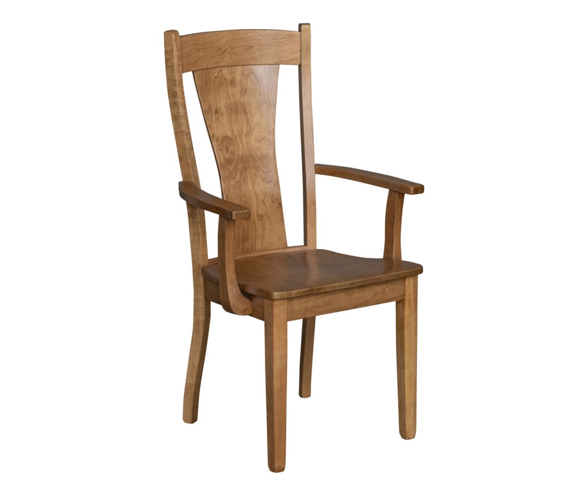 hand-rubbed finish hardwood Ashville Solid Wood Dining Side Chair, Ashville Solid Wood Dining Side Chair in a Ashville vignette setting highlighting Ashville Solid Wood Dining Side Chair (thumbnail 2 of 3).