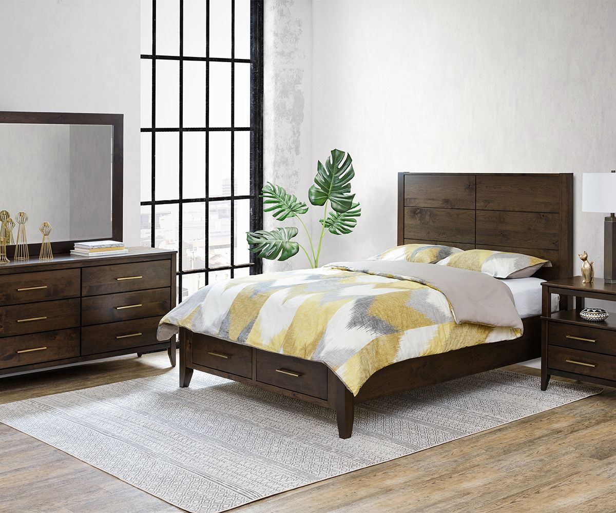 Manhattan Panel Bed With Storage Drawers
