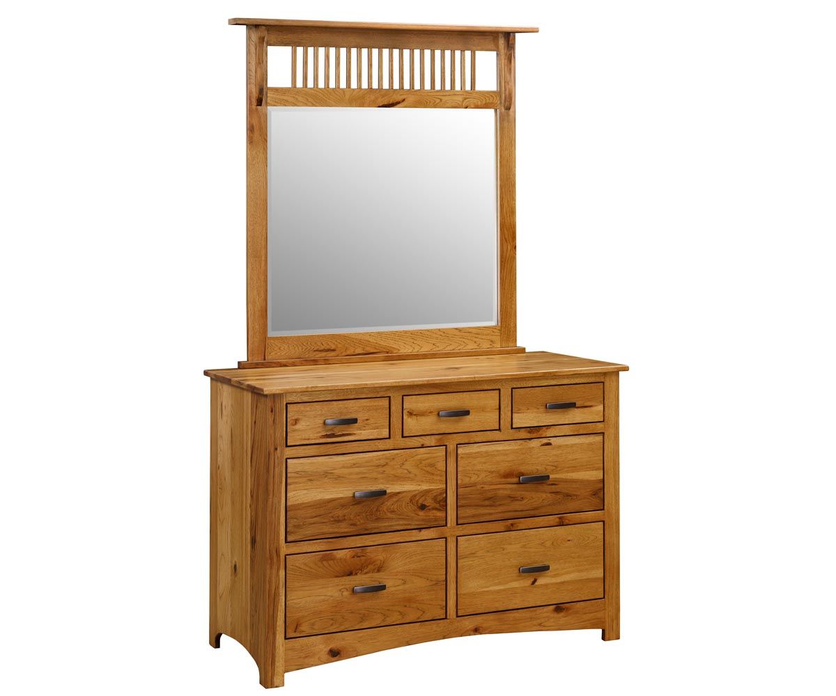 Small Triple Dresser With Mirror