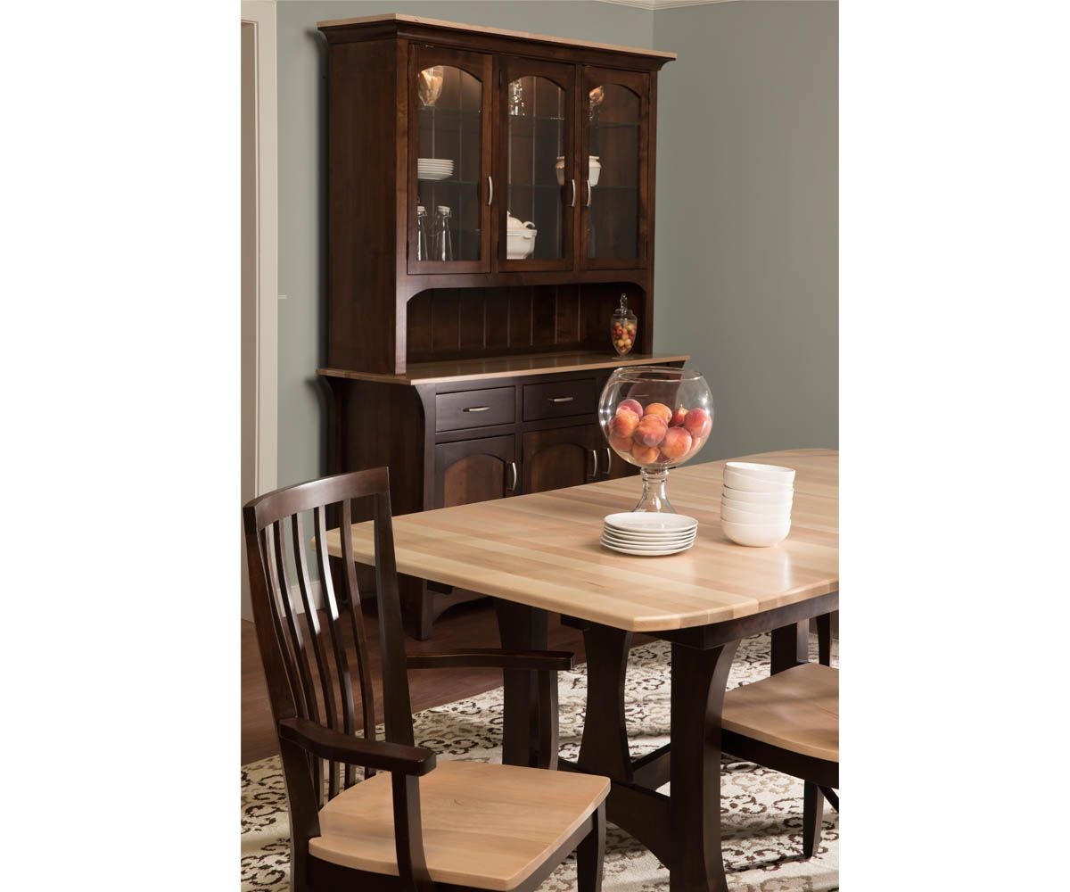 hand-rubbed finish hardwood Monarch Arm And Side Dining Chairs Set, Monarch Arm And Side Dining Chairs Set in a Monarch vignette setting highlighting Monarch Arm And Side Dining Chairs Set (thumbnail 4 of 5).
