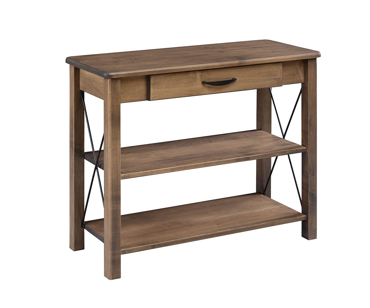 Crossway Console Table With Drawer And Shelves