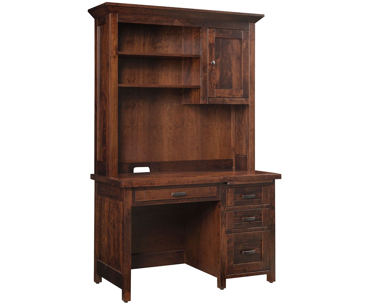 Sante Fe Solid Wood Desk With Hutch And Storage Drawers