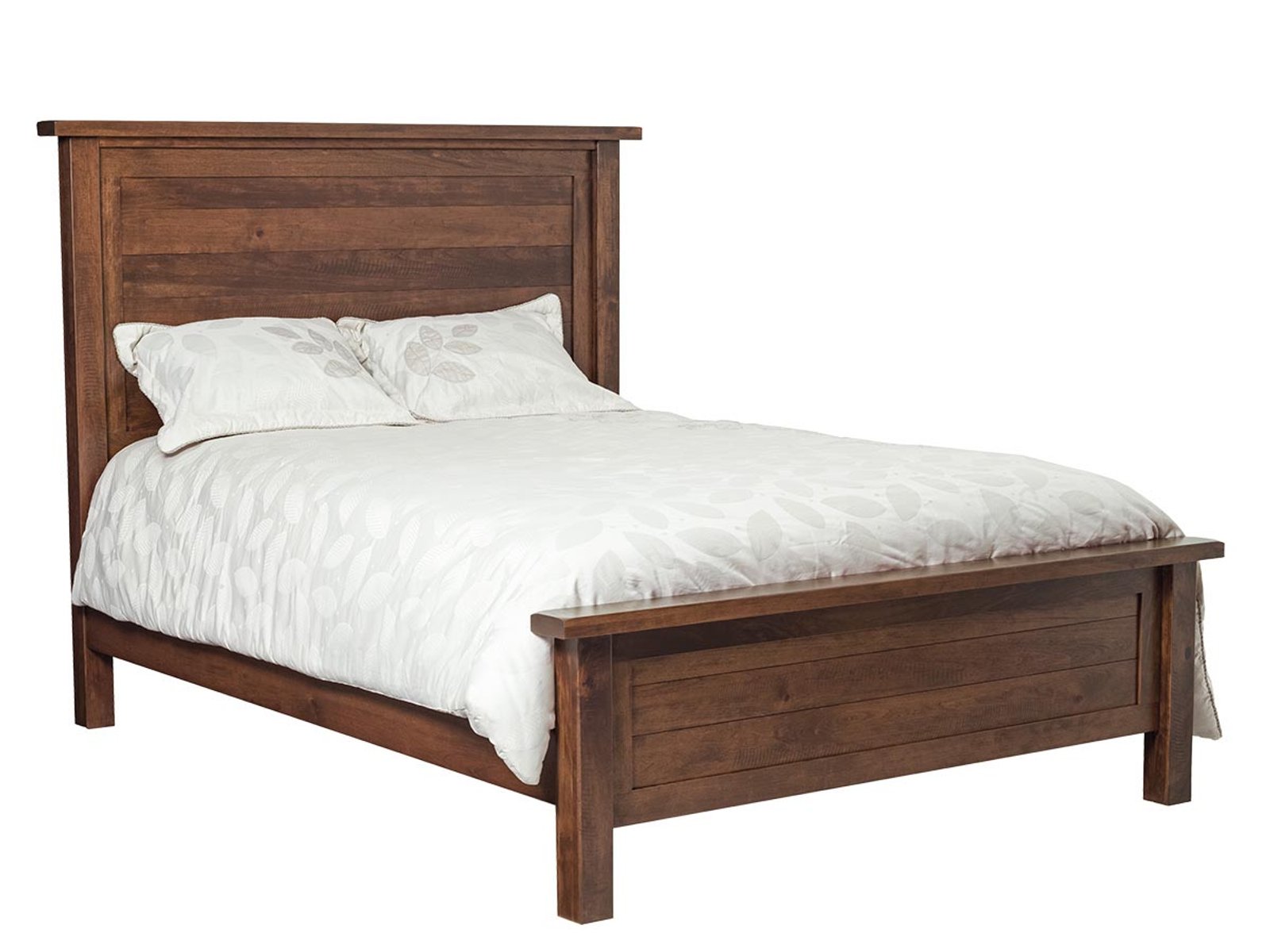 hand-rubbed finish hardwood Sawyer Panel Bed Frame, Sawyer Panel Bed Frame in a Sawyer vignette setting highlighting Sawyer Panel Bed Frame (frame 1 of 1).