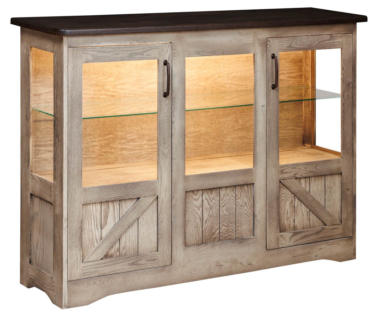 Farmstead Three-door Glass Display Server
