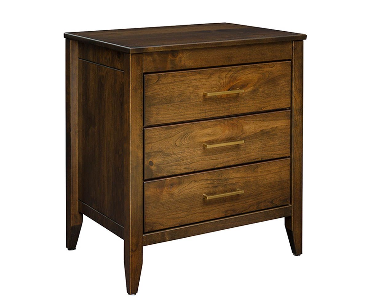 Manhattan 3-drawer Nightstand With Slide-out Top