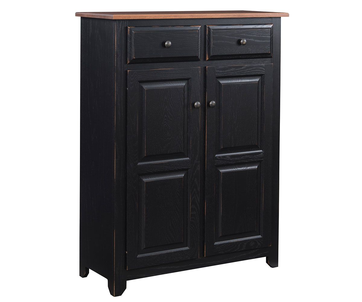 hand-rubbed finish hardwood Two-drawer Two-door Cabinet, Two-drawer Two-door Cabinet in a Maple Hill vignette setting highlighting Two-drawer Two-door Cabinet (thumbnail 4 of 4).