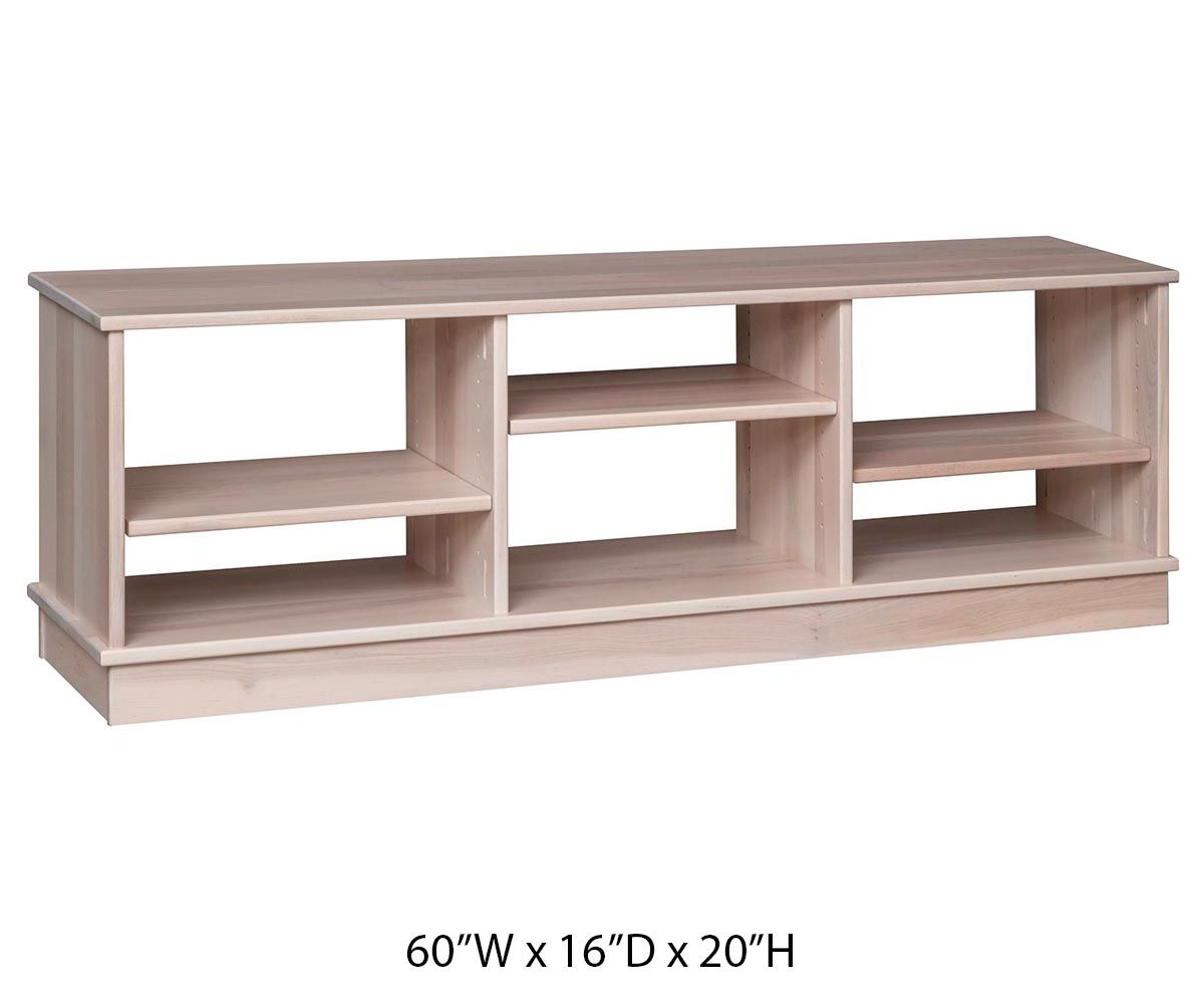 hand-rubbed finish hardwood Infinity Adjustable Open Bookcase, Infinity Adjustable Open Bookcase in a Infinity vignette setting highlighting Infinity Adjustable Open Bookcase (thumbnail 2 of 3).
