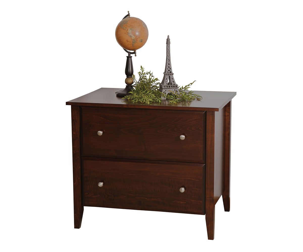 Two-drawer Wooden File Cabinet