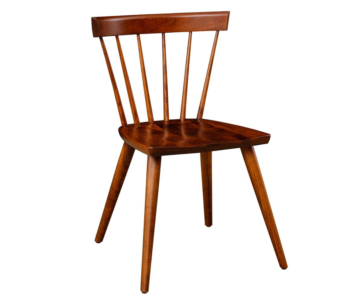 hand-rubbed finish hardwood Simplicity Solid Wood Dining Chair, Simplicity Solid Wood Dining Chair in a Simplicity vignette setting highlighting Simplicity Solid Wood Dining Chair (thumbnail 2 of 2).