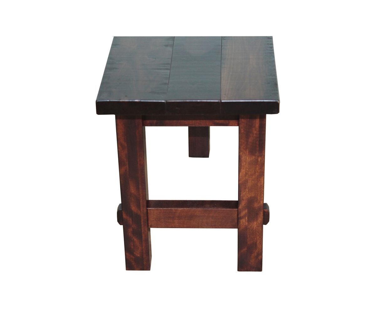 hand-rubbed finish hardwood Expandable Plank-top Dining Bench With Extension Leaves, Expandable Plank-top Dining Bench With Extension Leaves in a showroom vignette setting highlighting Expandable Plank-top Dining Bench With Extension Leaves (thumbnail 2 of 2).