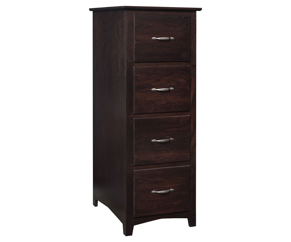 hand-rubbed finish hardwood Solid Wood 4-drawer Lingerie Chest, Solid Wood 4-drawer Lingerie Chest in a showroom vignette setting highlighting Solid Wood 4-drawer Lingerie Chest (thumbnail 4 of 5).