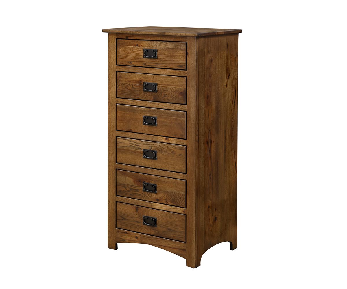 Mission Style Lingerie Chest With Six Drawers