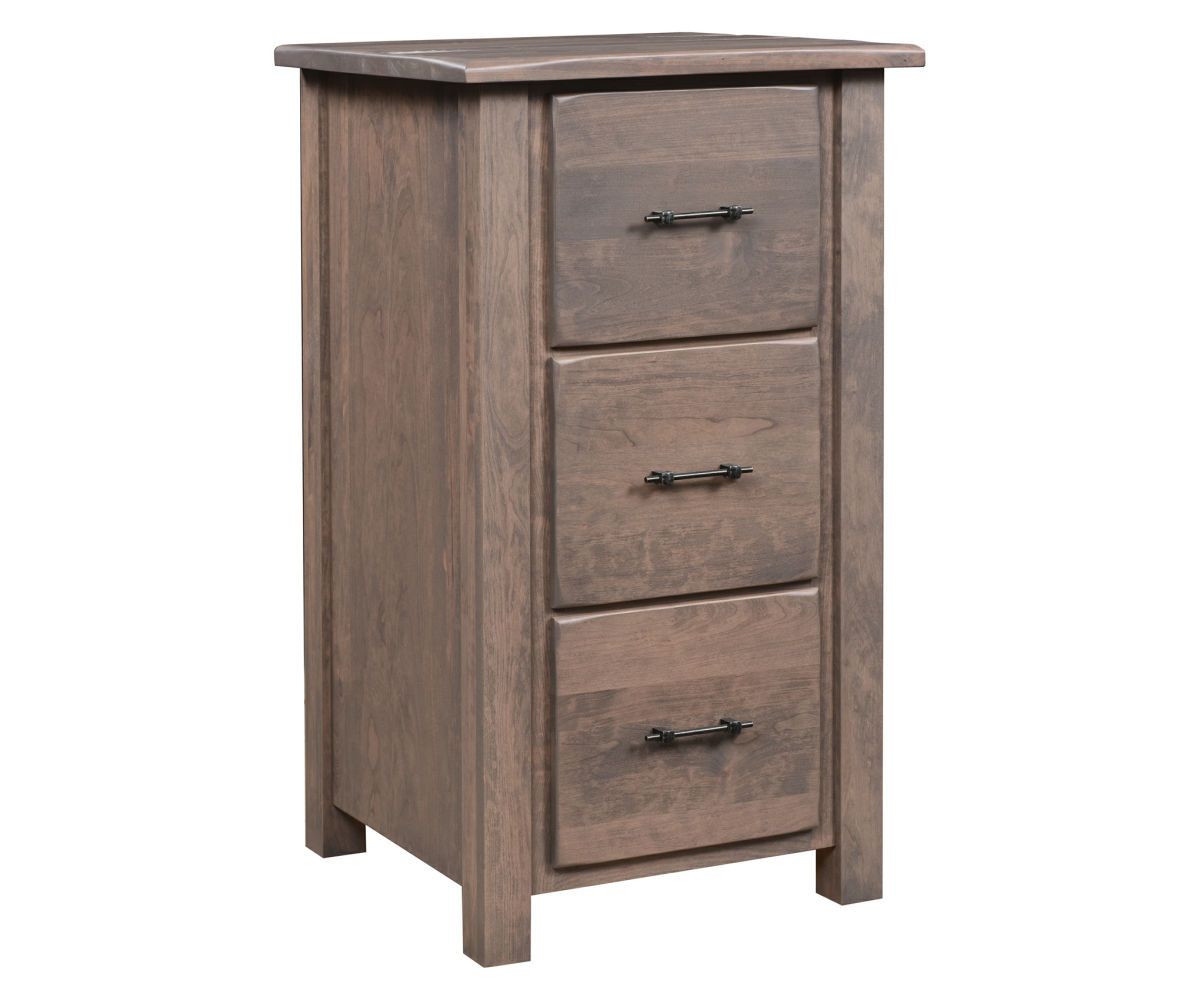hand-rubbed finish hardwood Three-drawer Solid Wood Vertical File Cabinet Assortment, Three-drawer Solid Wood Vertical File Cabinet Assortment in a showroom vignette setting highlighting Three-drawer Solid Wood Vertical File Cabinet Assortment (thumbnail 8 of 8).