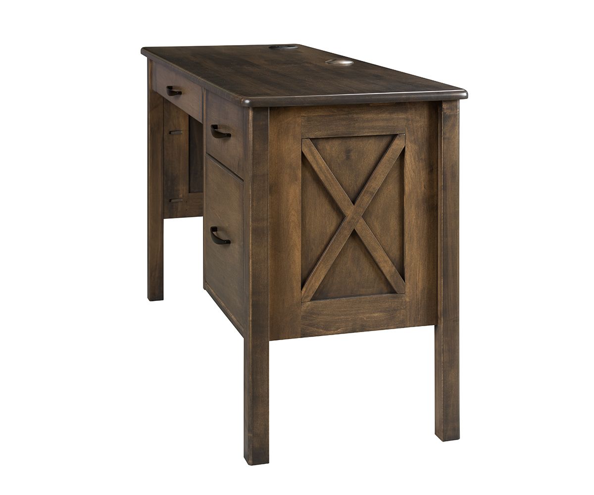 hand-rubbed finish hardwood Crossway Student Desk With File Drawer And Charging Ports, Crossway Student Desk With File Drawer And Charging Ports in a Crossway vignette setting highlighting Crossway Student Desk With File Drawer And Charging Ports (thumbnail 2 of 7).