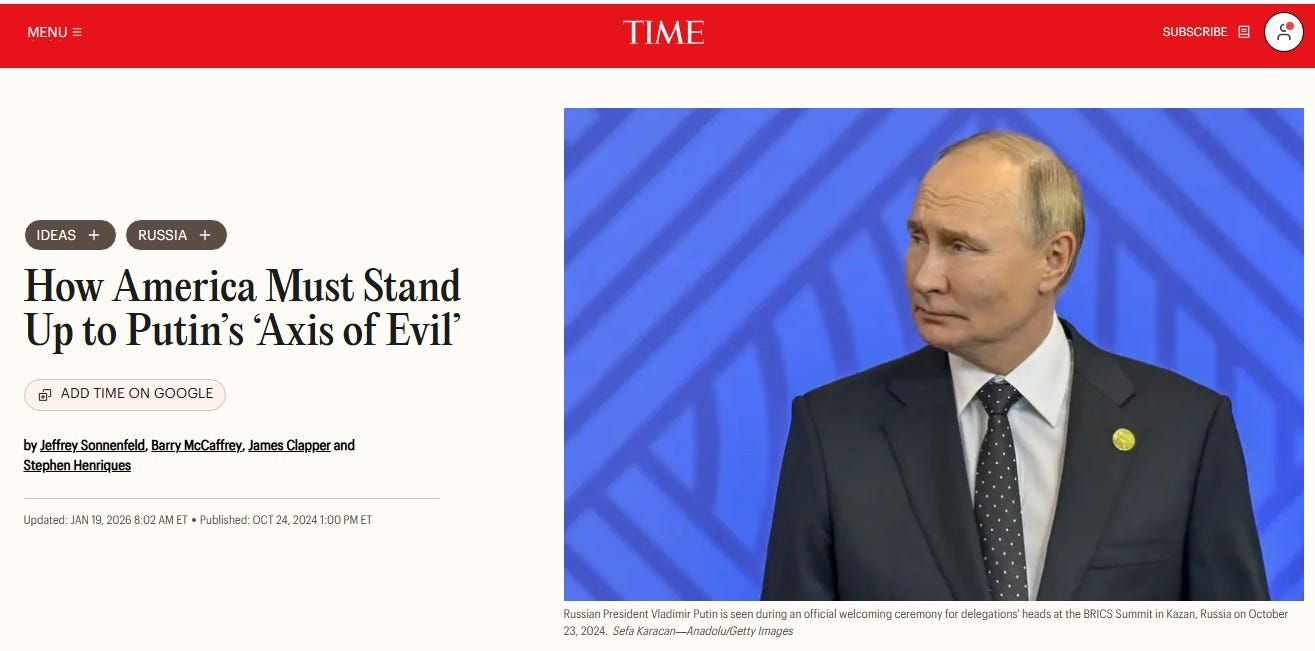 Why So Many Westerners See Russia as Evil by Default