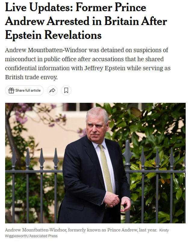 Why China Thinks Prince Andrew Was Arrested