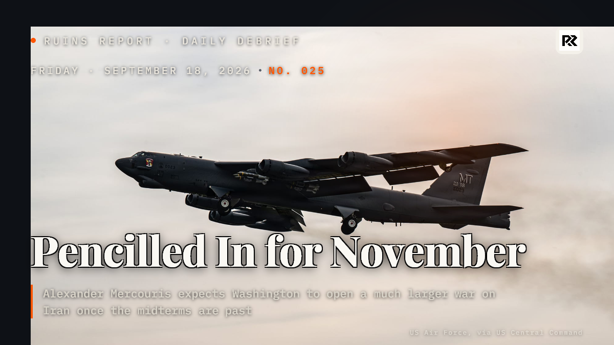 The War Pencilled In for November