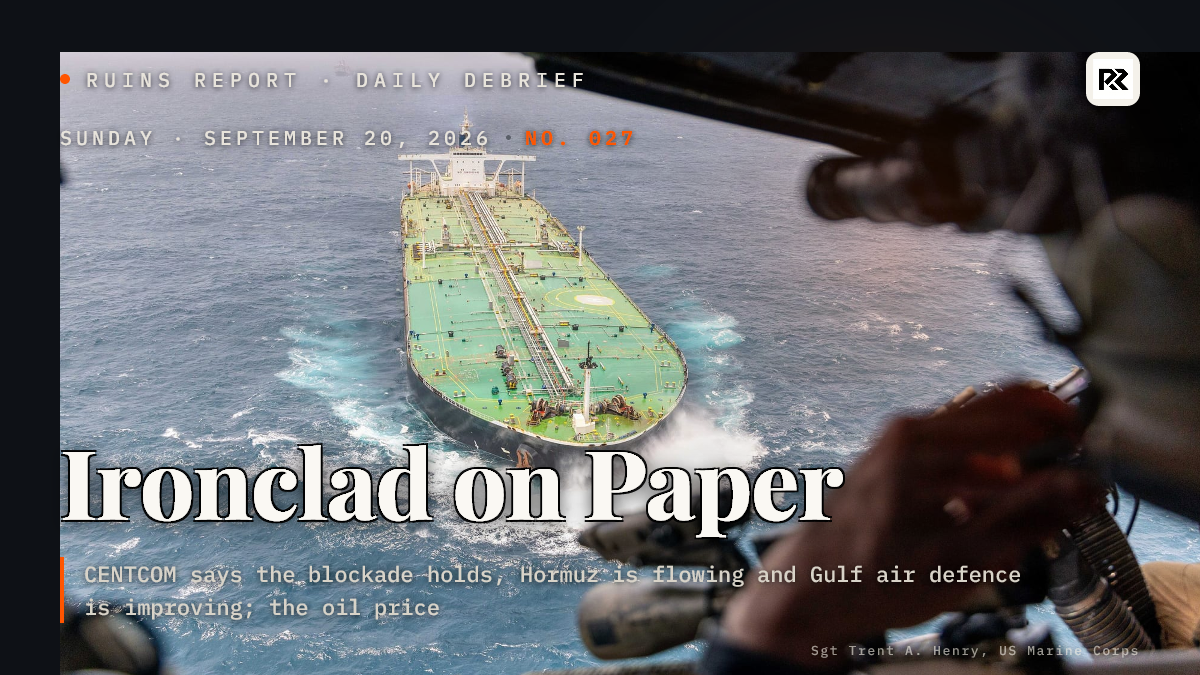 Ironclad on Paper: The Gulf War the Market Does Not See