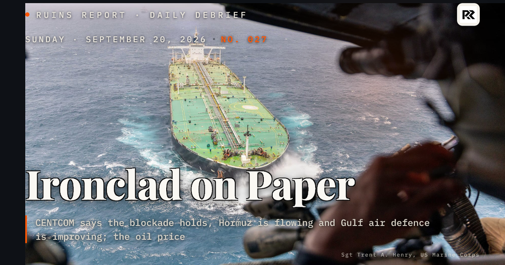 Ironclad on Paper: The Gulf War the Market Does Not See