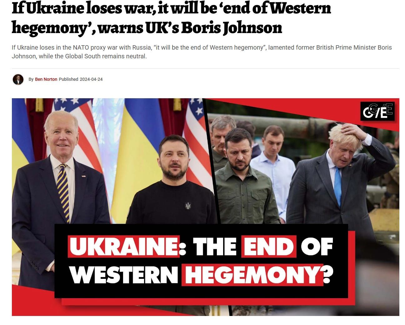 Ukraine Began the Unraveling. Iran Is Accelerating It