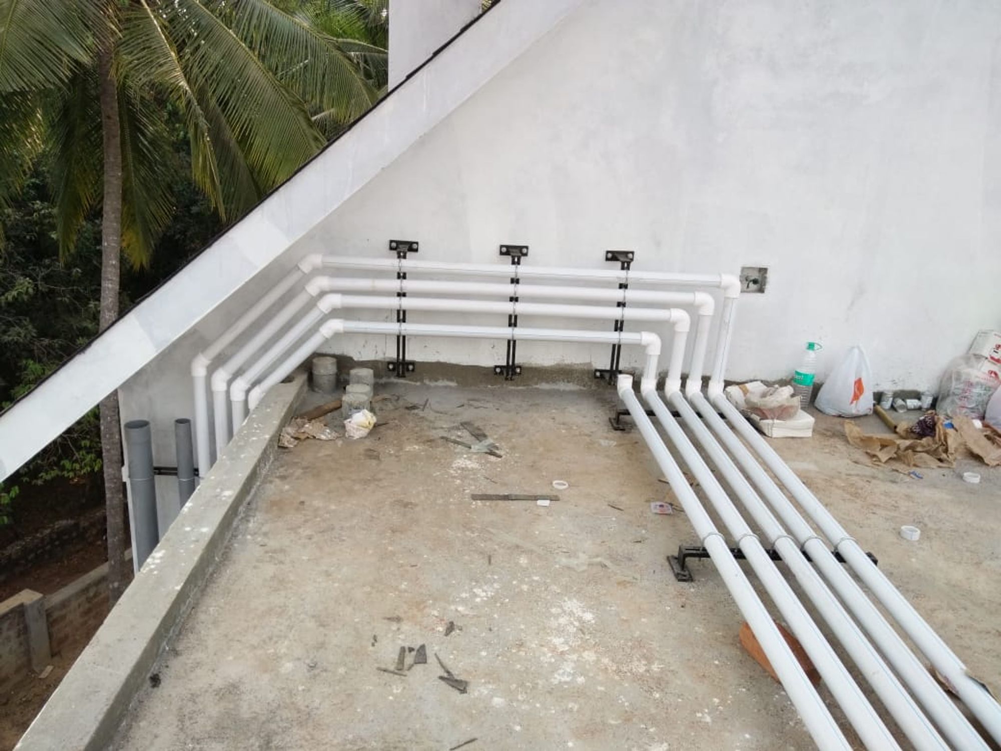 Modern residential building or house under construction