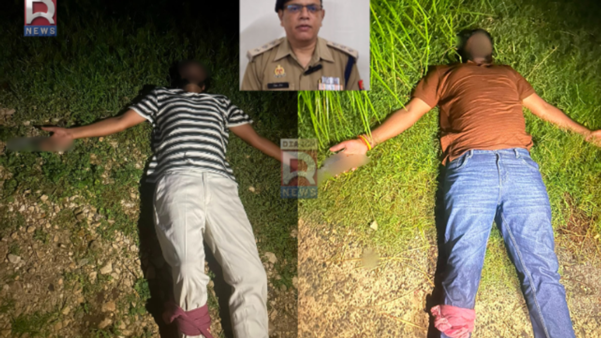सुलतानपुर के अखंडनगर में पुलिस मुठभेड़ के बाद गिरफ्तार मादक पदार्थ तस्कर