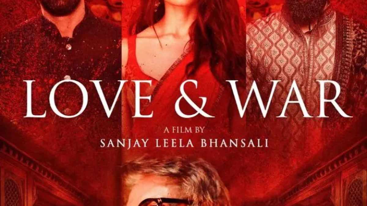 Love & War फिल्म के कलाकार रणबीर कपूर, आलिया भट्ट और विक्की कौशल, फिल्म के अंतिम चरण की शूटिंग से जुड़ा प्रतीकात्मक दृश्य।