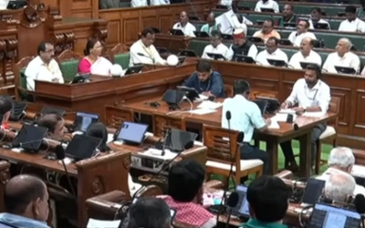 बिहार विधानसभा के मानसून सत्र के दौरान अनुपूरक बजट पेश करते उपमुख्यमंत्री एवं वित्त मंत्री और सदन की कार्यवाही का दृश्य।