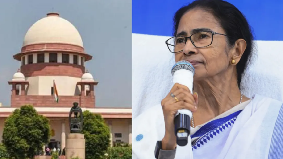 TMC होर्डिंग विवाद से जुड़ी खबर, जिसमें सुप्रीम कोर्ट ने सुनवाई से इनकार करते हुए कलकत्ता हाई कोर्ट को जल्द फैसला लेने का निर्देश दिया।
