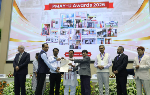 PMAY-U 2.0 में बिहार को मिले दो राष्ट्रीय पुरस्कार, आवास योजना सम्मान समारोह की प्रतीकात्मक तस्वीर