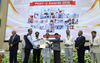 PMAY-U 2.0 में बिहार को मिले दो राष्ट्रीय पुरस्कार, आवास योजना सम्मान समारोह की प्रतीकात्मक तस्वीर