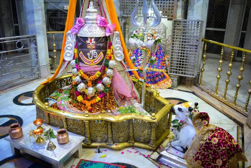 सावन महीने में भगवान शिव की पूजा, जलाभिषेक और व्रत करते श्रद्धालुओं का सांकेतिक दृश्य।